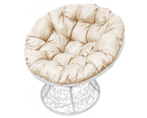 Кресло с ротангом ''Папасан'' Белое